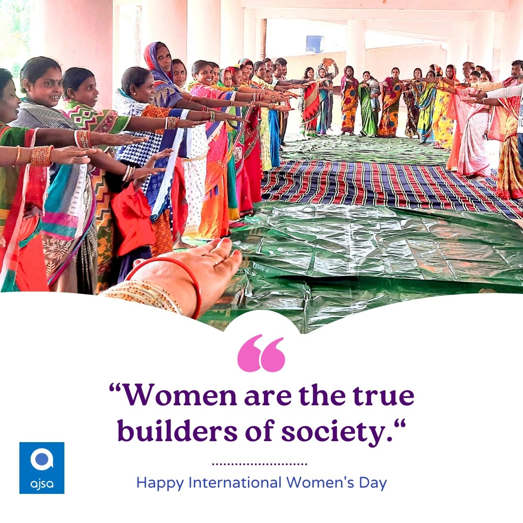 On this International Women's Day, let's reaffirm our commitment to gender equality and create a future where every woman has the opportunity to thrive.

#womenpower
#internationalwomensday2024 
#womensempowerment 
#genderequality #sustainbledevelopment #sdg5 #ajsaindia #AJSA