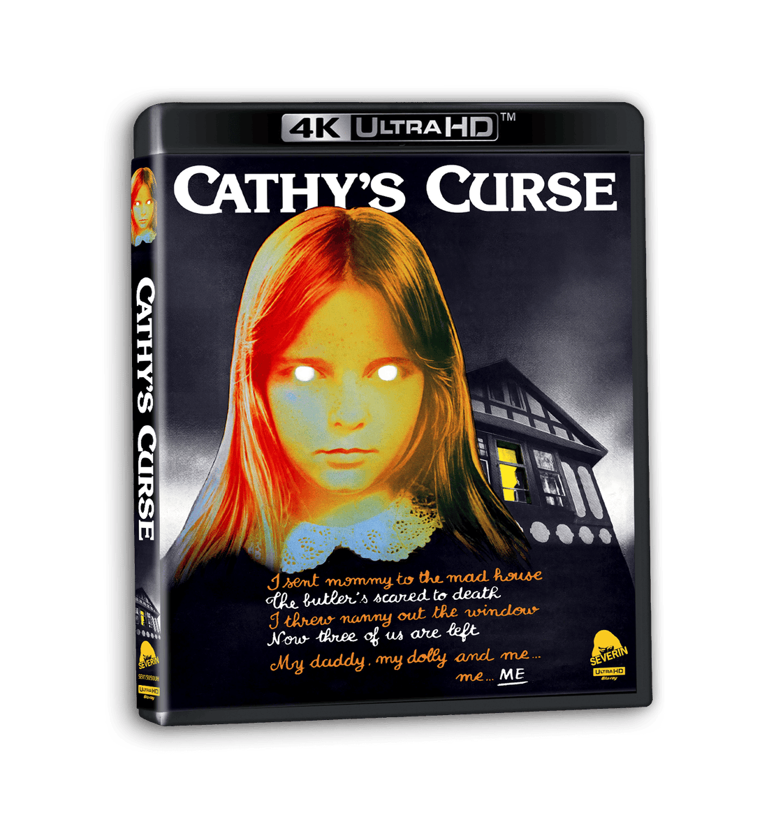 SeverinFilms's tweet photo. ***NEW RELEASE ANNOUNCEMENT***

Cathy’s Curse

“BIZARRE AWESOMENESS… In the annals of creepy horror kids, Cathy is up there with the bes of them.” Oh, The Horror!

THE WORLDWIDE UHD PREMIERE OF THE DIRECTOR’S CUT &amp; U.S. RELEASE VERSION! https://t.co/di3m78JeKb