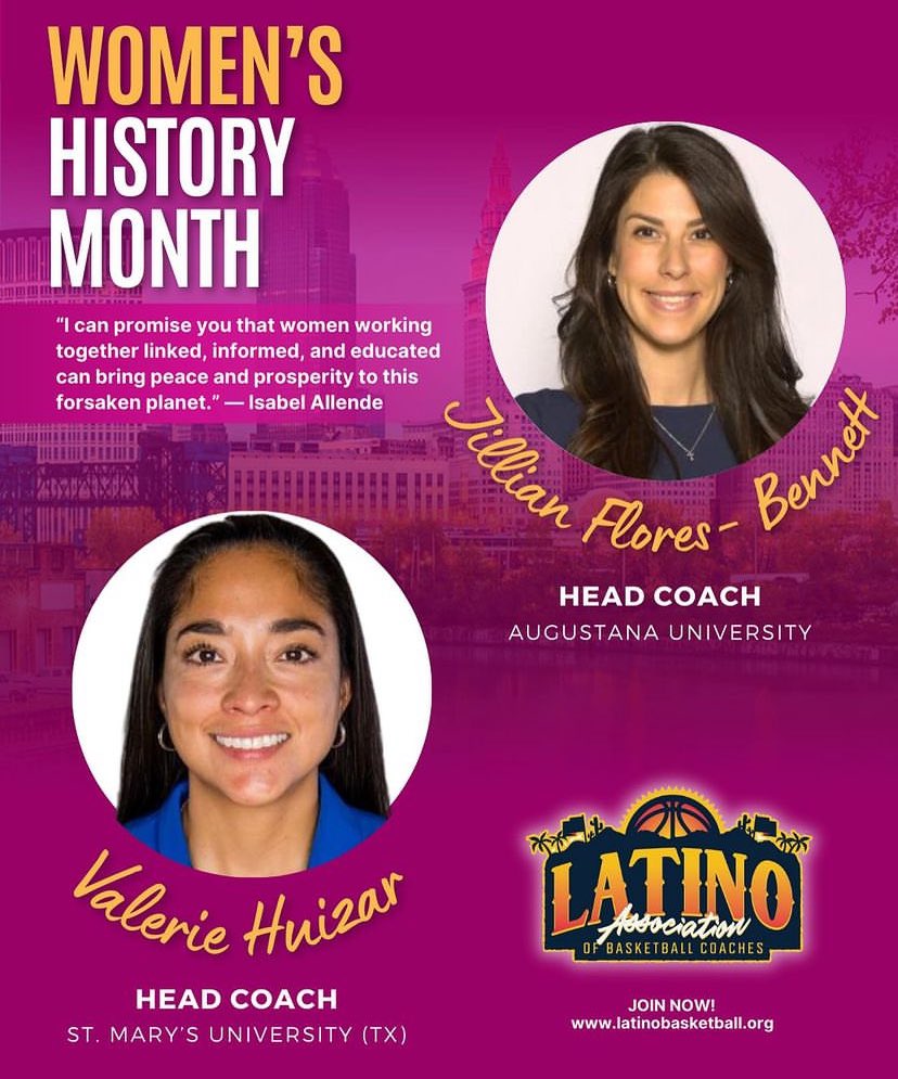 Latino Association of Basketball Coaches (@labcbasketball) on Twitter photo <a href="/Stephfani21/">Stephanie Perez</a> <a href="/LATTC/">Los Angeles Trade-Technical College</a> <a href="/CoryMinjarez/">Coach Minjarez</a> <a href="/YUPanthersWBB/">York University WBB</a> <a href="/CoachAshleyPrim/">Coach Ashley Prim</a> <a href="/SJUHawks_WBB/">Saint Joseph's WBB</a> <a href="/CoachJPineda24/">J Pineda ๐ง๐ธ&๐จ๐ด</a> <a href="/LouisvilleWBB/">Louisville Womenโs Basketball</a> Next, we have two great head coaches! Coach <a href="/CoachFlo__/">Jillian Flores Bennett</a> is the head coach at <a href="/AugieWBB/">Augustana Women's Basketball</a> and <a href="/Coach_VaL/">Valerie Huizar</a> who is the head coach at <a href="/StMUwbb/">St. Mary's Women's Basketball</a> <a href="/Stephfani21/">Stephanie Perez</a> <a href="/LATTC/">Los Angeles Trade-Technical College</a> <a href="/CoryMinjarez/">Coach Minjarez</a> <a href="/YUPanthersWBB/">York University WBB</a> <a href="/CoachAshleyPrim/">Coach Ashley Prim</a> <a href="/SJUHawks_WBB/">Saint Joseph's WBB</a> <a href="/CoachJPineda24/">J Pineda ๐ง๐ธ&๐จ๐ด</a> <a href="/LouisvilleWBB/">Louisville Womenโs Basketball</a> Next, we have two great head coaches! Coach <a href="/CoachFlo__/">Jillian Flores Bennett</a> is the head coach at <a href="/AugieWBB/">Augustana Women's Basketball</a> and <a href="/Coach_VaL/">Valerie Huizar</a> who is the head coach at <a href="/StMUwbb/">St. Mary's Women's Basketball</a>