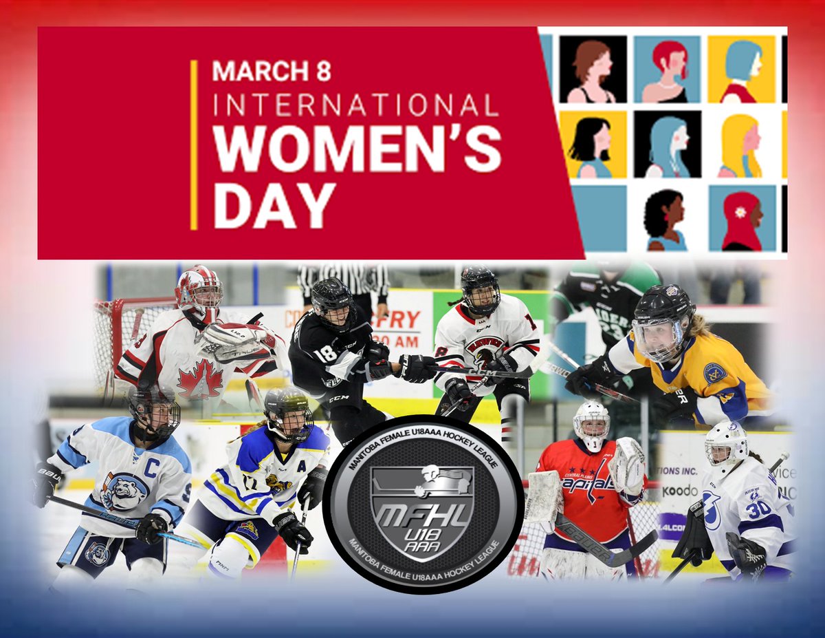 Manitoba Female Hockey League - U18 AAA (@mfhlu18aaa) on Twitter photo The MFHL wants to say we fully support all women in whatever endeavors they take on. Especially today on International Women's Day. May you all have a TREMENDOUS Day, we hope you find success and happiness in whatever you take on in your lives. <a href="/hockeymanitoba/">Hockey Manitoba</a> - #theplacetoplay The MFHL wants to say we fully support all women in whatever endeavors they take on. Especially today on International Women's Day. May you all have a TREMENDOUS Day, we hope you find success and happiness in whatever you take on in your lives. <a href="/hockeymanitoba/">Hockey Manitoba</a> - #theplacetoplay