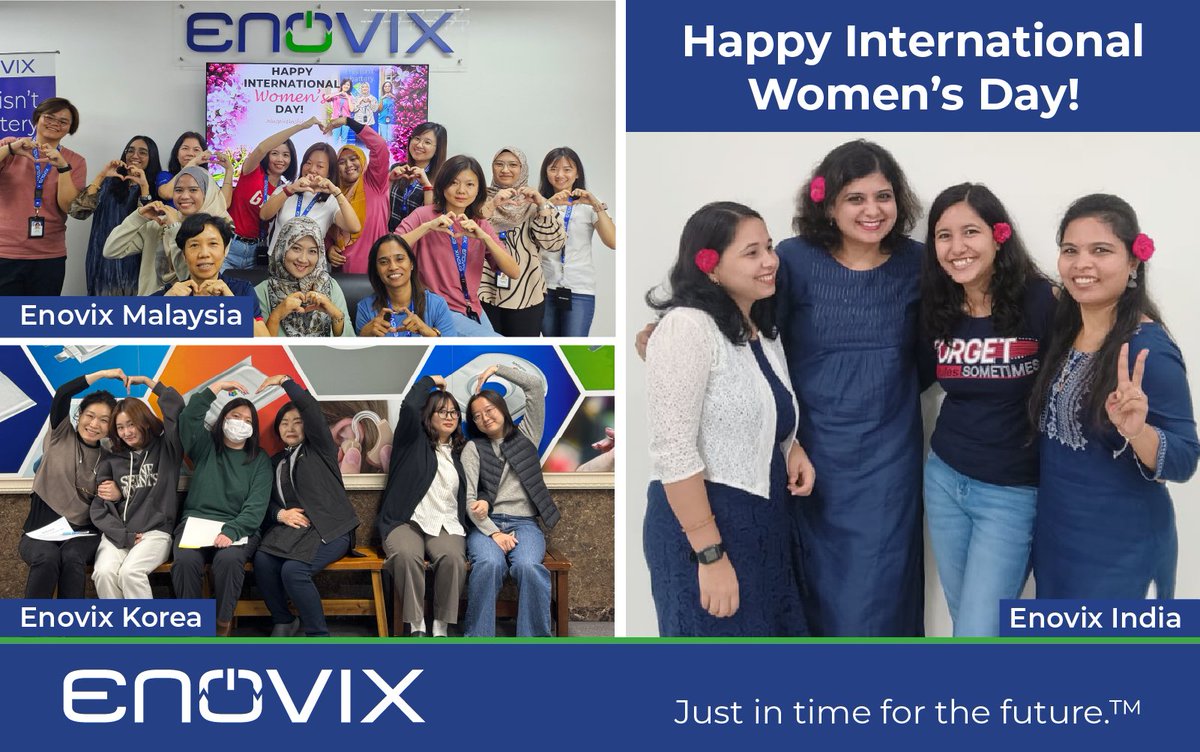 Happy International Women's Day from Enovix offices around the world! #InternationalWomenDay2024