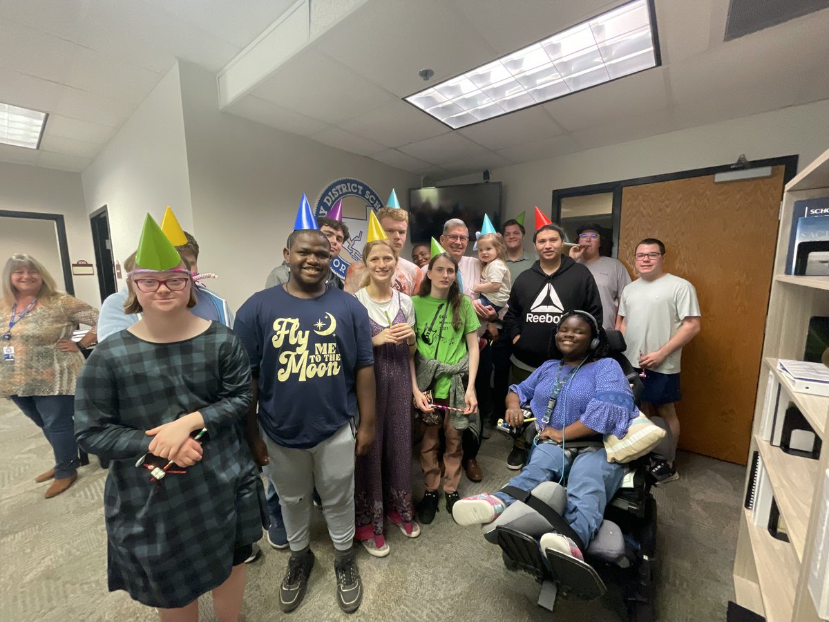 🎉🎈🎂 What a fantastic surprise today at the office! Huge thanks to the amazing students from Chautauqua Learn and Serve Charter School in Panama City for coming by to celebrate our Superintendent's birthday in style 🎉🎈🎂 We won't spill the secret of how many candles will be