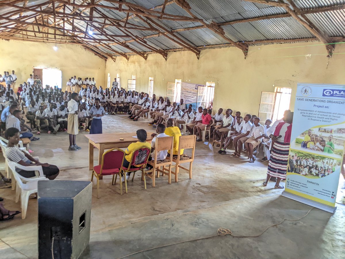 SaveGenOrg's tweet photo. In celebration of #InternationalWomensDay2024, @SaveGenOrg supported by @PlanRwanda , conducted SRHR dialogues at G.S Biharagu and G.S Nyakayaga in @BugeseraDistr. The key messages during the #IWD2024 celebration focused on empowering young girls.#HappyInternationalWomensDay https://t.co/yJoFMiQ6AD