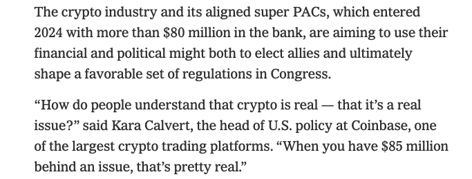 Crypto just a bet on corruption. The whole industry is full of corrupt authoritarian scumbags who deserve to rot in prison. nytimes.com/2024/03/08/us/…