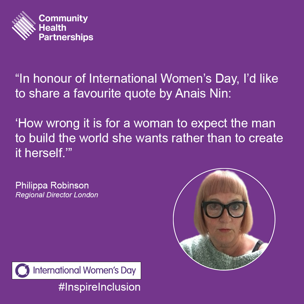 The final person to share their experience is Philippa Robinson, Regional Director for London, who perfectly summarises the message of #InspireInclusion #IWD