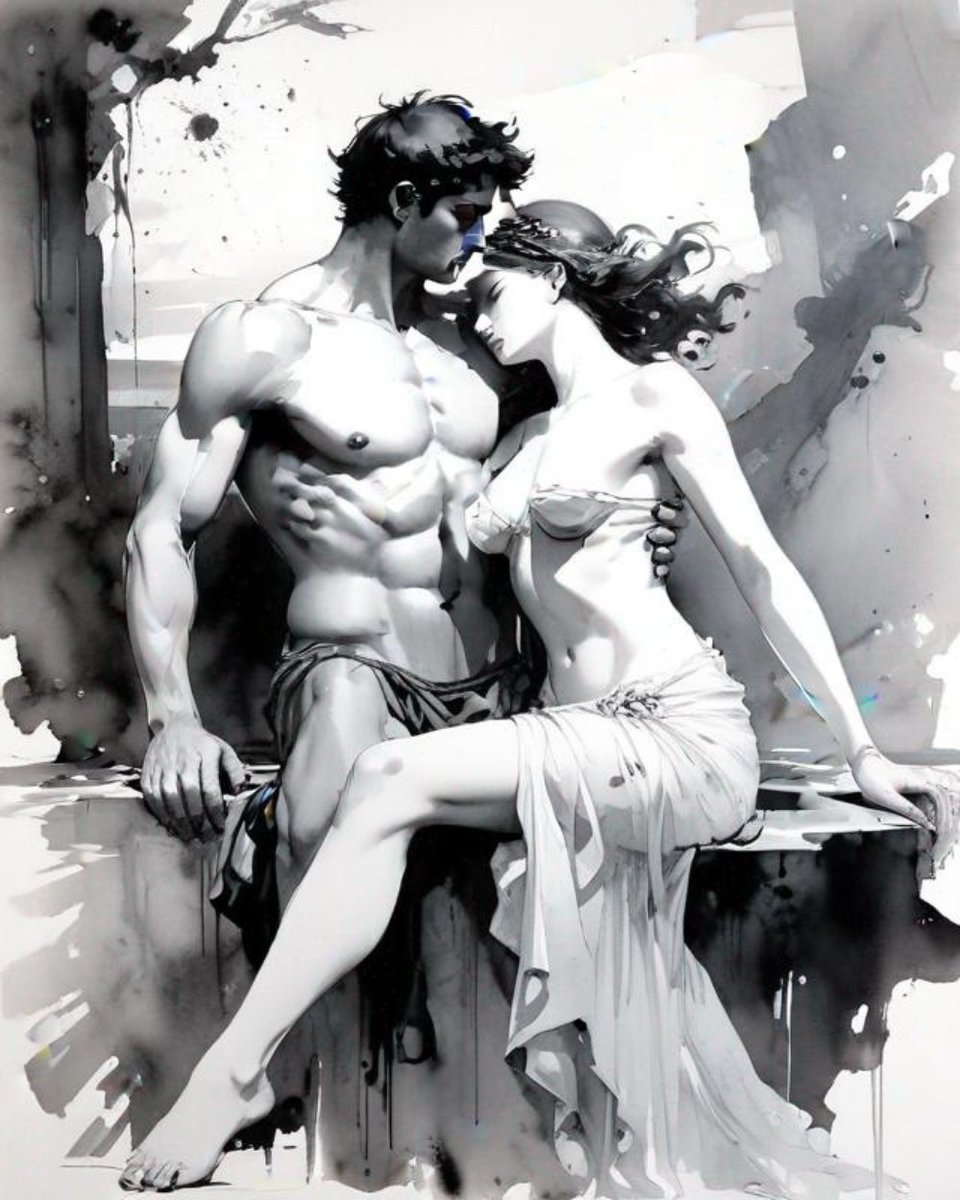 Aphrodite and Adonis #adonis #aphrodite #greekgods #theoi #mythology #Legendary #divinelovers #goddessoflove