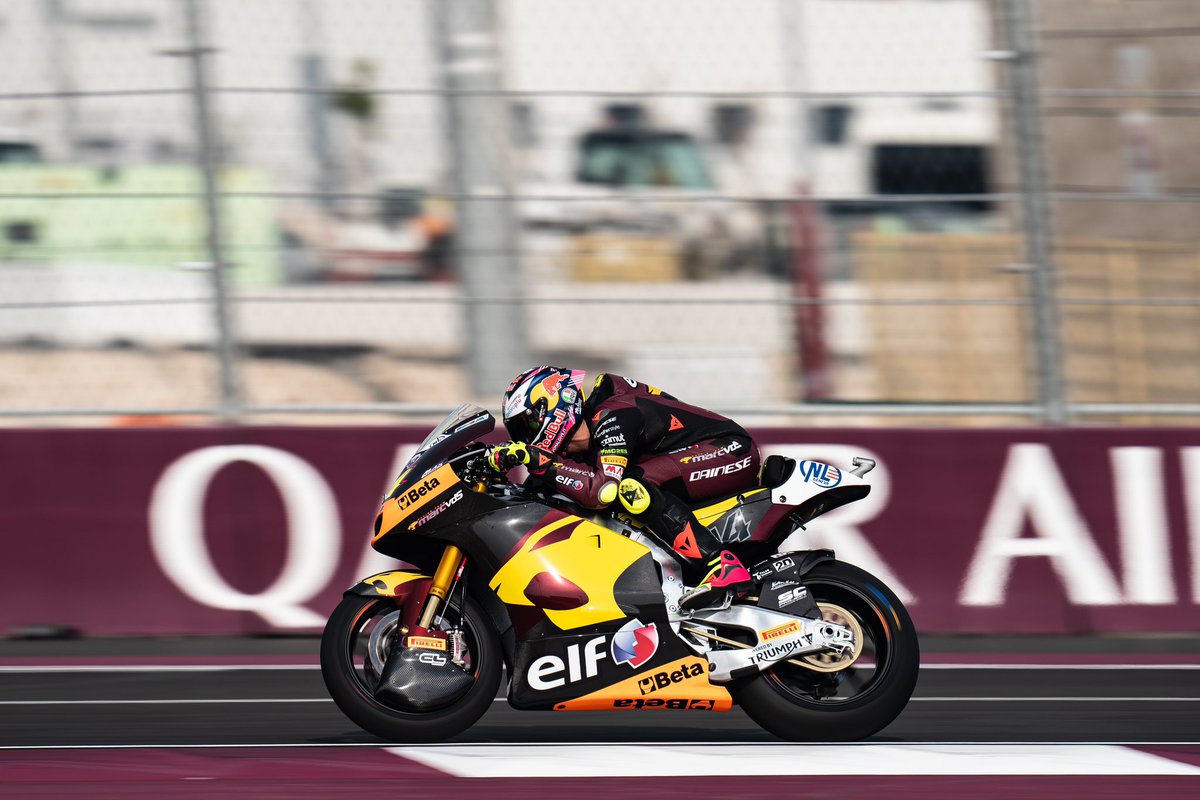 Strange day in Qatar 🌧️ but the feeling with the bike is amazing 😬 Focused on tomorrow!!! 💪🏻🫡 #QatarGP