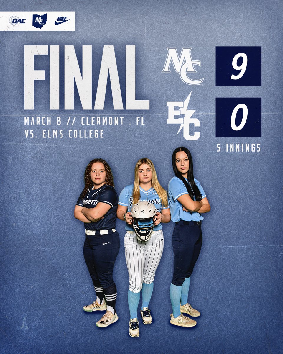 🚨🥎🚨🥎🚨🥎

<a href="/ettasoftball/">Marietta Softball</a> finishes its Florida trip with a big win over Elms. Pioneers head north with a 4-5 record. Candace Walters with 4 shutout innings for the win. #PioNation #BringForthAPioneer #d3softball