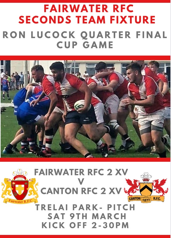Great Saturday of Fixtures, as we welcome @CwmafanRugby for our seniors Quarter Final 🔴⚪️🏉 Then our seniors 2xv welcome @CantonRugbyClub great to be able to have two sides playing and we look forward to pitch support. Thank you to our match day sponsors @AllWalesSport