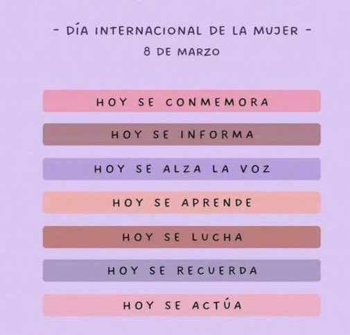 #FelizDiaDeLaMujer a esas mujeres valientes, luchadoras, rebeldes y solidarias que trabajais en <a href="/ConciertaMedia/">Concierta Mediación</a>
Vosotras sois el aliento, la inspiración y la lucha por un mundo mejor
Un abrazo de agradecimiento por vuestra labor, enseñanza y pasión por la #mediacion 
#8marzo2024