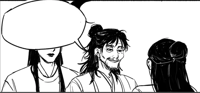 out of context panel from a comic i'm working so in the meantime, feel free to fill in the speech bubble! 