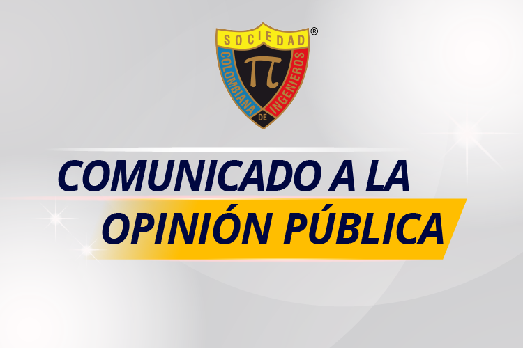 IngenieriaSCI's tweet photo. 📢COMUNICADO A LA OPINIÓN PÚBLICA 

👉La Sociedad Colombiana de Ingenieros ratifica el propósito de la metodología para la selección de proyectos férreos en Colombia.

Link para leer el comunicado completo: https://t.co/yLl1G41JOR https://t.co/W6Hid8bidx