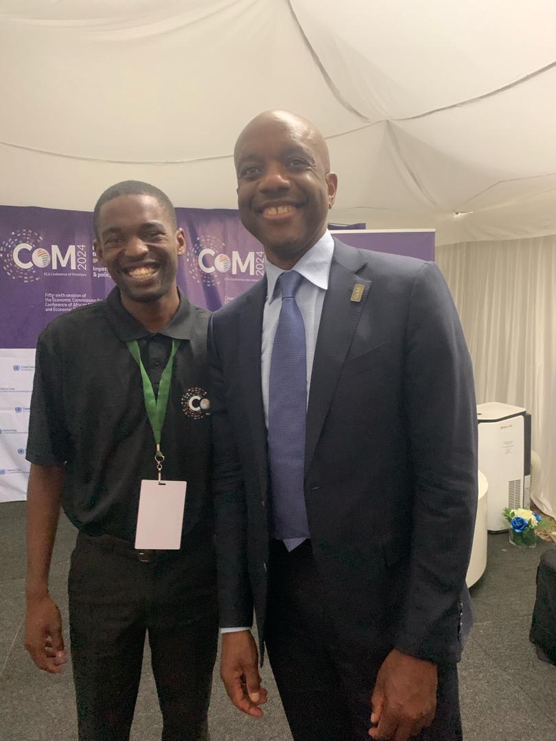 tkae24's tweet photo. Grateful to have attended the 56th African Min's of Finance and Economic Development meeting #UNECA, I gained valuable insights into the economic and financial landscape of Africa. It was a privilege to hear from such a diverse range of voices. Also met James Manyika of @GoogleAI https://t.co/N3U0gXfEdh