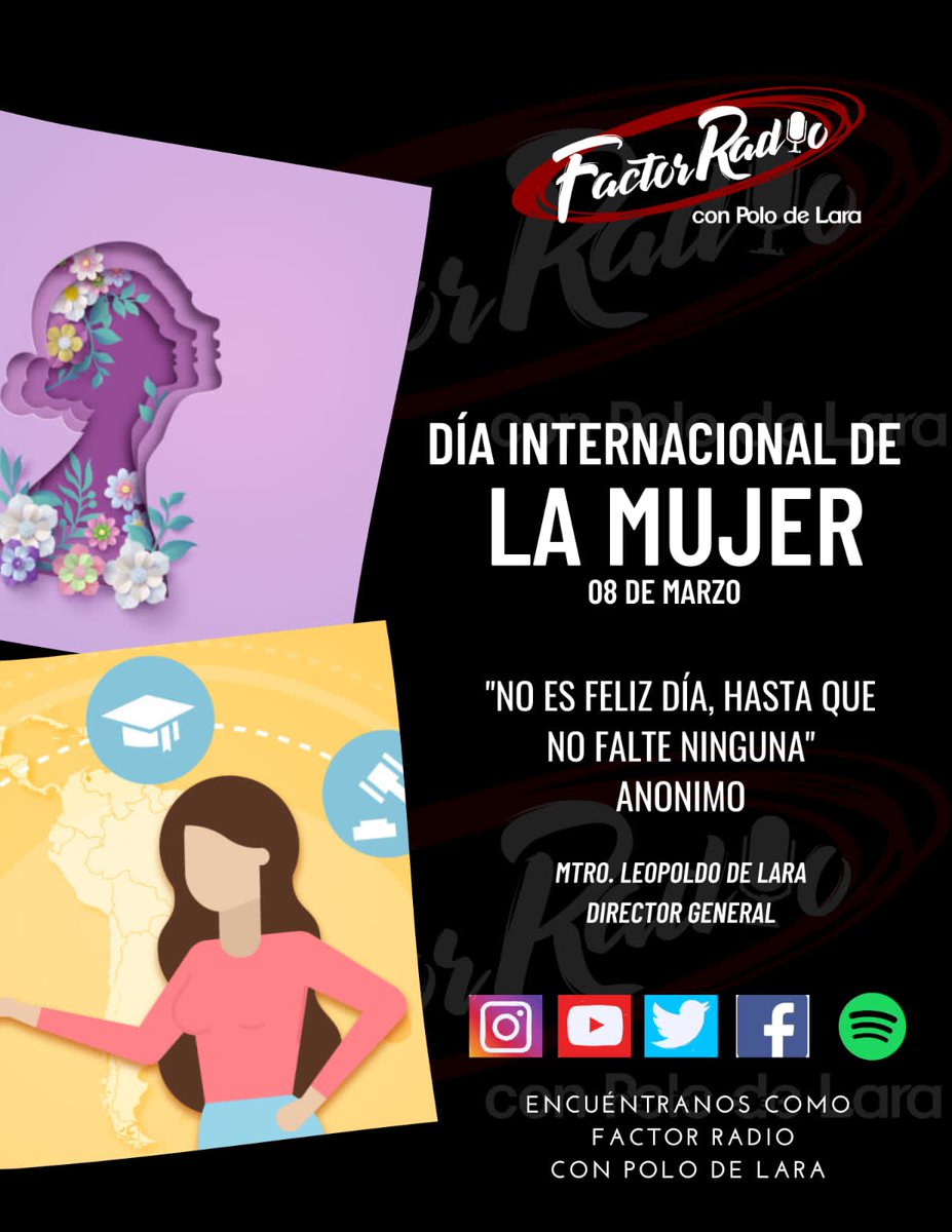 Aún hay mucho por hacer,y a los varones nos corresponde el tema,sin bajar la guardia,por el contrario,sigamos para adelante,ni un paso atrás,Con Respeto y Fraternidad <a href="/OficialEspiral/">Espiral Comunicaciones Oficial</a> <a href="/FactorRadioPue/">Factor Radio Puebla</a> <a href="/GrupoPuebla500/">GrupoPuebla500</a> <a href="/FACTORCIUDADANO/">FACTOR CIUDADANO</a>