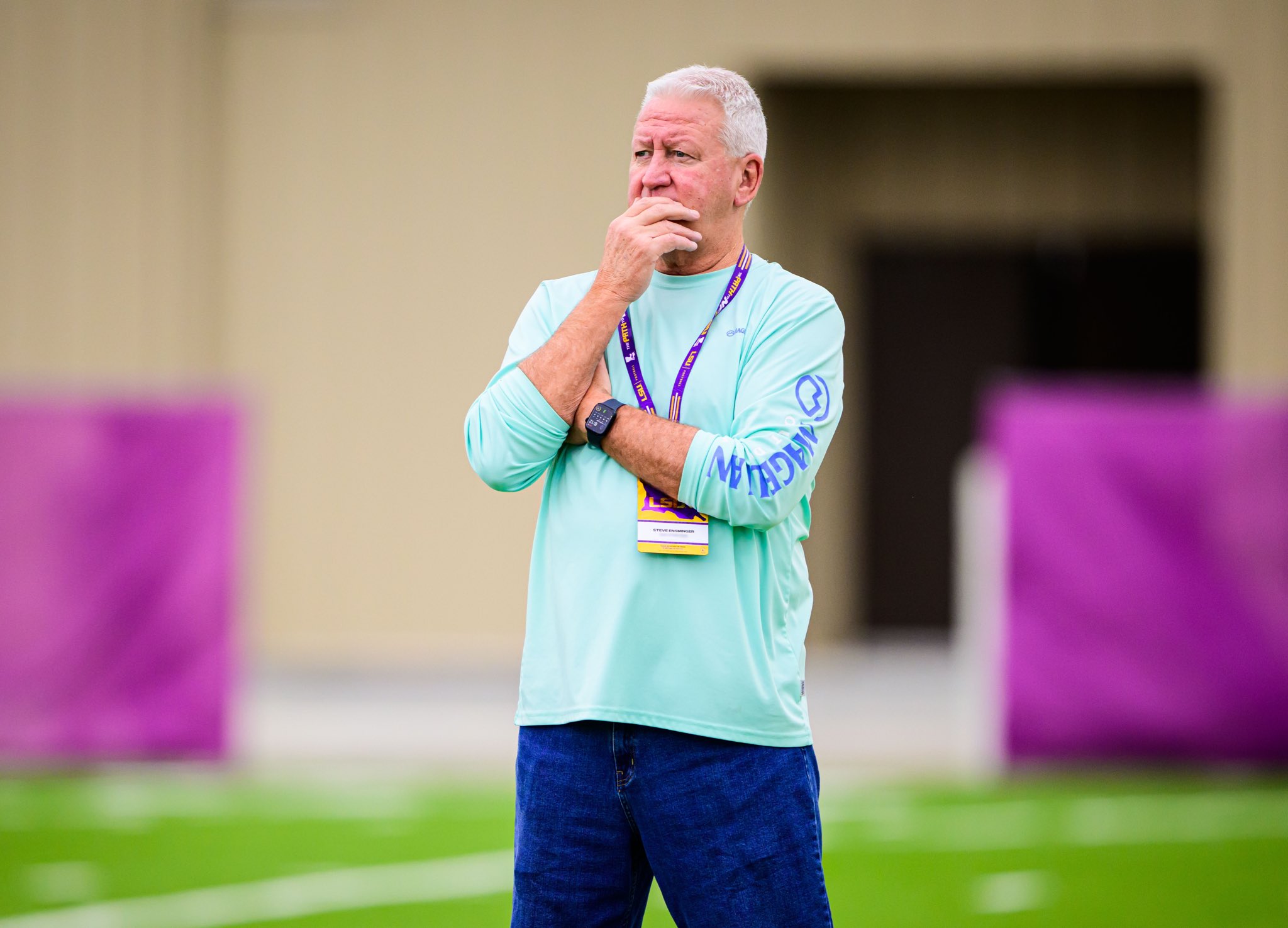 Ensminger at practice today | Tiger Rant