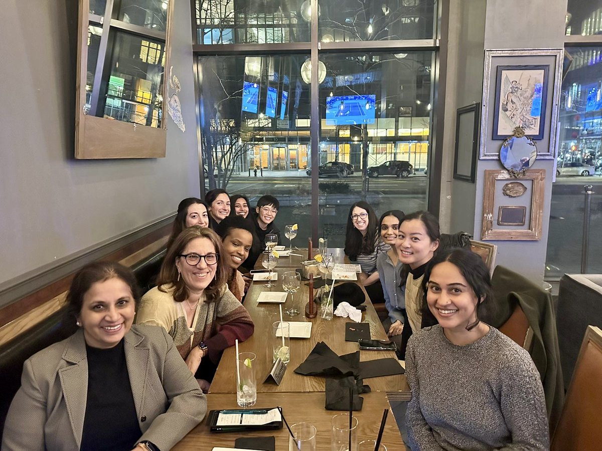 Happy International Women's Day from Mount Sinai West radiology! Our Women in Radiology group recently met to celebrate our hard-working R3s Sarah Ameri and Siya Patil and wish them the best of luck with their upcoming boards and fellowship match. @MountSinaiDMIR #radres
