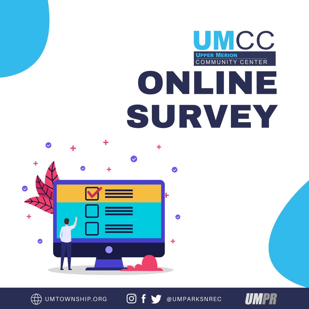 UMParksnRec's tweet image. Attention Upper Merion Community Center members! We want to hear from you!

The survey takes only 7-10 minutes to complete and all responses are kept confidential. Click the link below to get started:
surveymonkey.com/r/35D27QG

#UpperMerionCommunityCenter #Survey #Feedback
