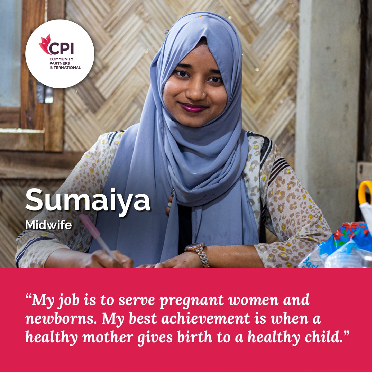 #IWD2024
#InternationalWomensDay
#InspireInclusion
#InvestinWomen
Sumaiya is a Midwife at the health post supported by Community Partners International in Kutupalong Refugee Camp, Bangladesh.
👉 ow.ly/JWVn50QO7mP