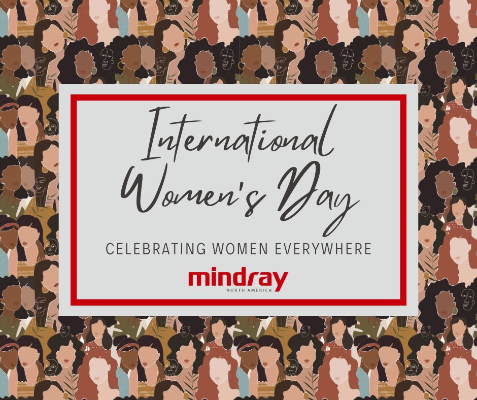 Happy #InternationalWomensDay.  At Mindray, we #InvestInWomen and are committed to ensuring women have equal access to opportunities in healthcare and beyond. Thank you to the extraordinary women revolutionizing patient care and creating better healthcare for all.