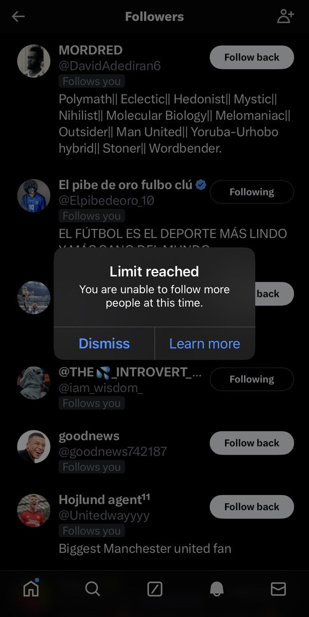 Limit reached, will follow back all tomorrow 👍🏾