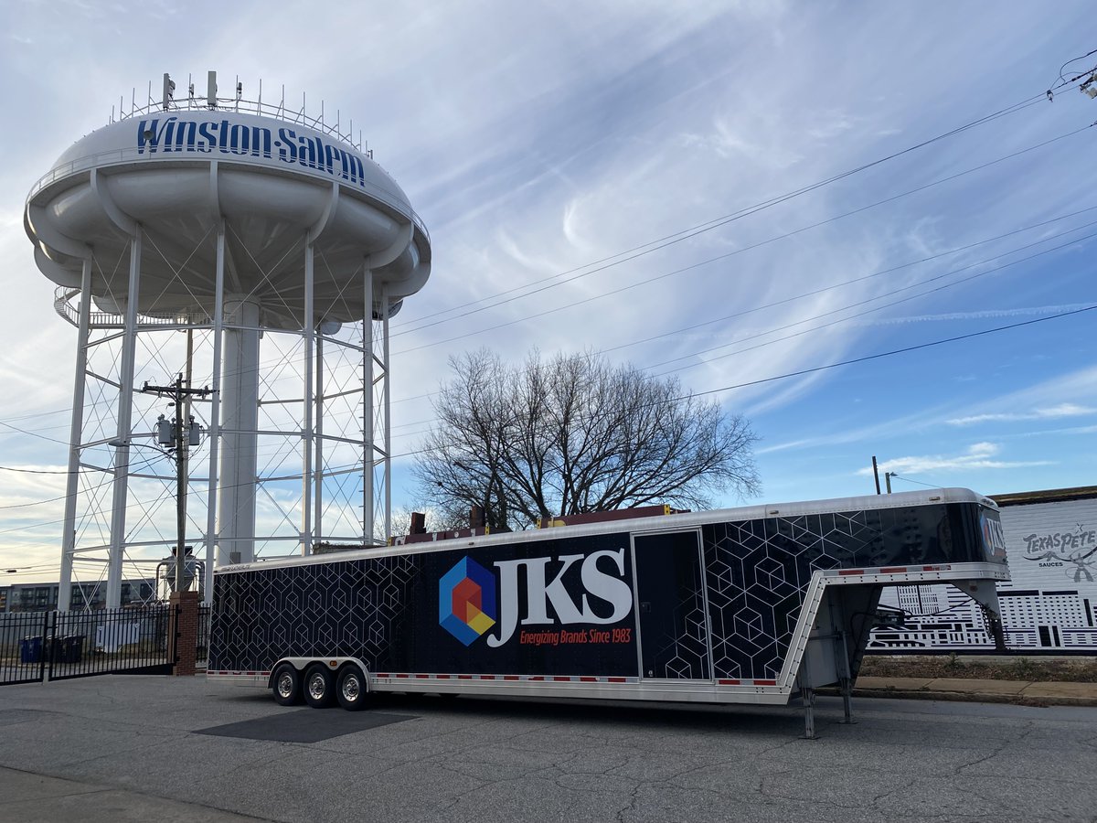 JKSincorporated's tweet photo. Our very own trailer wrap refresh! 💪

#EnergizingBrandsSince1984 | #JKSIncorporated | #VinylWrap https://t.co/ZUXgSljb0X