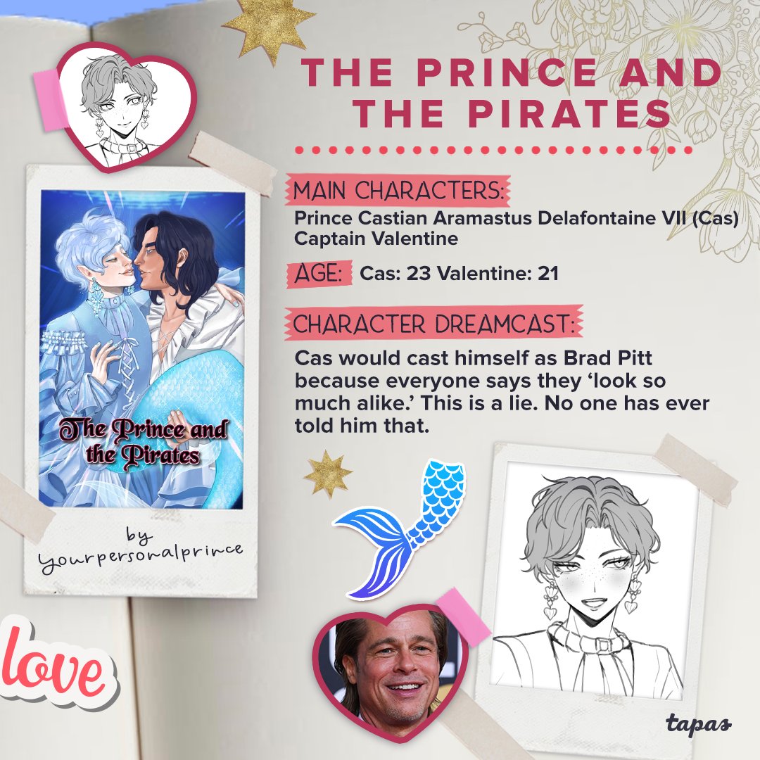tapas_app's tweet photo. Ready for some merman x pirate secrets to be revealed? 🤔🧜‍♂️

Sit down with @YourPersonalPr3 as they dish top secret insider info on their main characters from the acclaimed #TrueLoveonTapas winning novel “The Prince and the Pirates” 🏴‍☠️

Click to read more: https://t.co/Ip6zH2Z8hP https://t.co/45xXsN120M