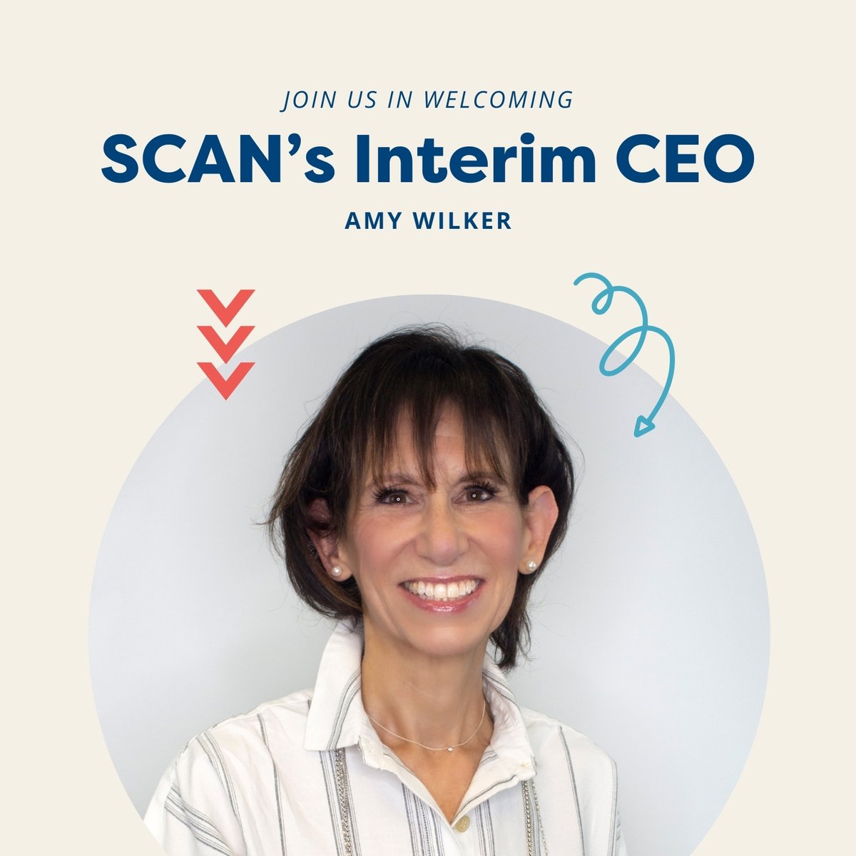 We are pleased to announce the appointment of Amy Wilker as SCAN's Interim CEO. 🎉  Amy is a familiar face to many, having served on SCAN’s leadership for the past 7 years as the Director of our CASA Program. Please join us in congratulating Amy!