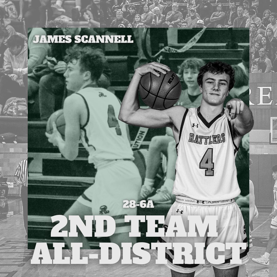 Congratulations to James Scannell for being named 2nd Team All-District for District 28-6A. 4:1 #reaganhoops #StrikeEm ・・・ @NEISD @NEISDathletics @drr_rhs @rattlersports @tabchoops @alamocityhoops1 @hoopinsider @GASOTim @reaganwayrhs