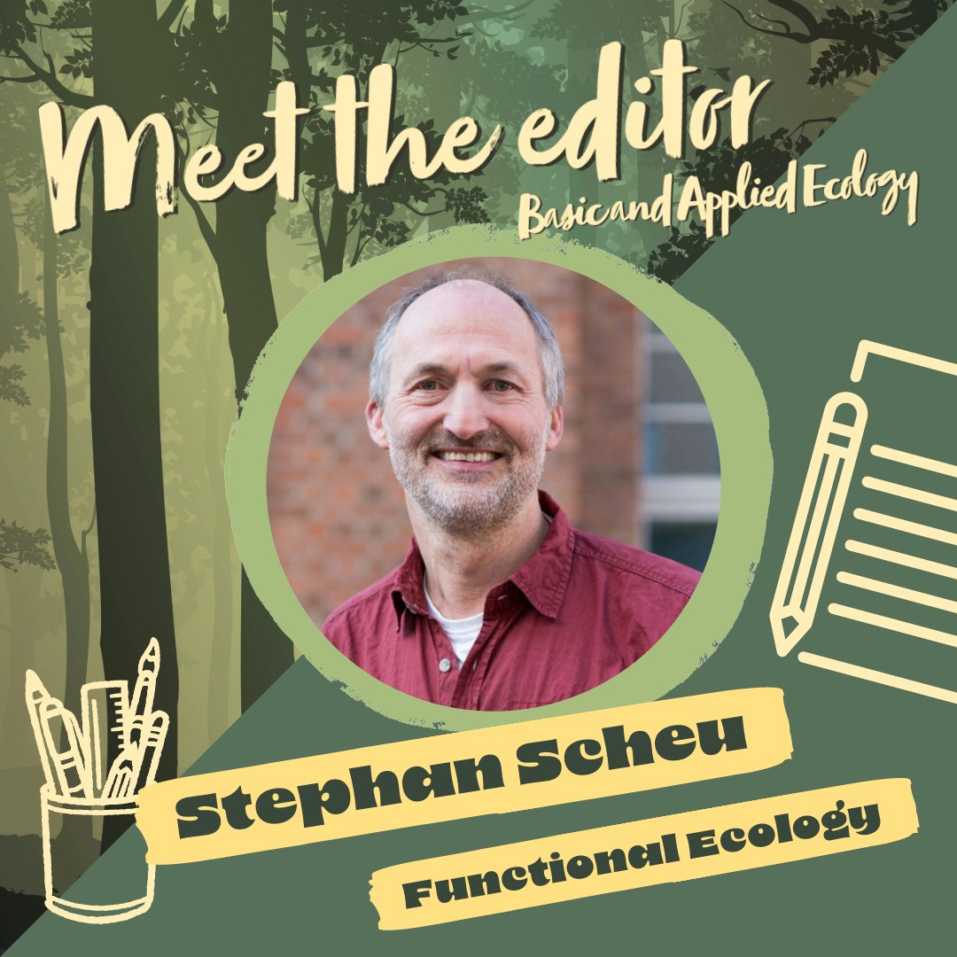 Meet @BasicApplEcol #Editor for #FunctionalEcology @sscheu2 @uniGoettingen.
His BAAE #highlight: Bröcher, @EisenhauerLab, @EbelingAE et al.'s study, that underscores the #Connection between #PlantDiversity & #Arthropods across diverse #Grasslands. @GfoeSoc
sciencedirect.com/science/articl…