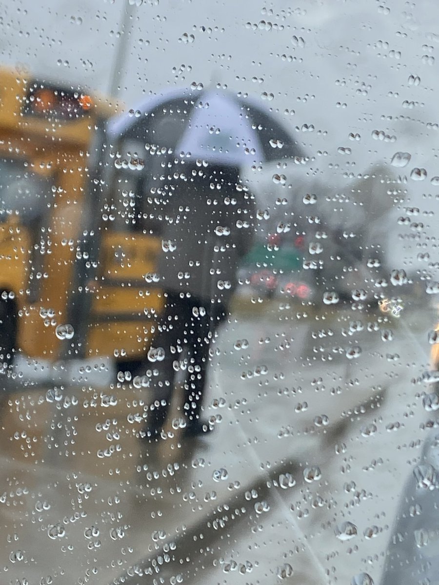 What Wolverines do. On 27th street, man without a home stands in the rain asking for money. One of our parents gave him a Waterford umbrella to stay dry. Thanks for representing and showing compassion!!