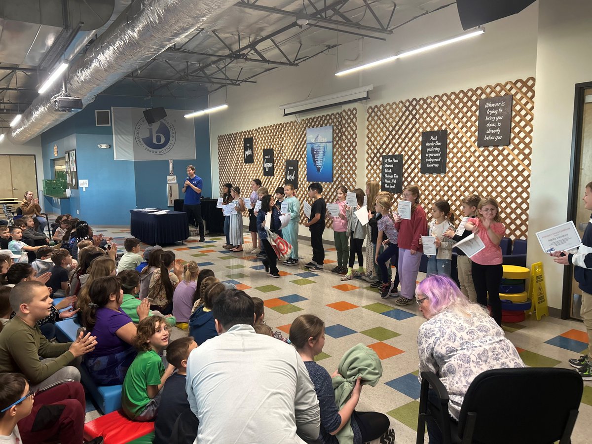 Today at EPIC we held our 2nd Trimester Academic Awards Ceremonies.   We are very proud that 263 (63%) of our students made Principal's List and Honor Roll with all A and B grades!  Keep up the great work EPIC! #gcc_charters