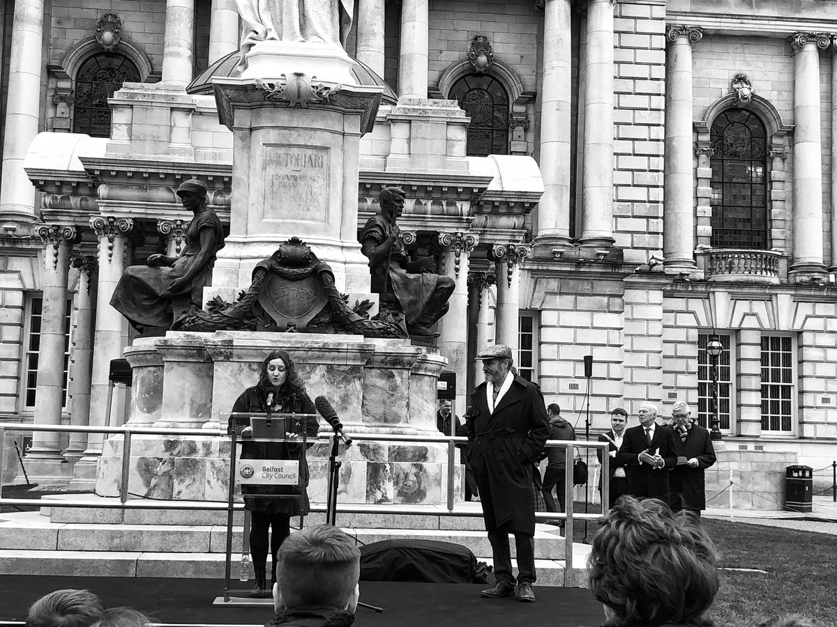 #International_Womens_Day #IWD #InternationalWomensDay City Hall Belfast / Statues Unveiling of Social Justice Campaigners Mary Ann McCracken and Winifred Carney. ☘️ #socialjustice #belfast #ireland