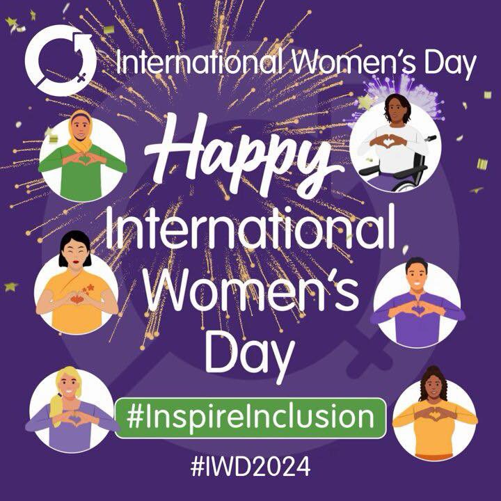 As we celebrate #IWD2024 & reflect on the theme of #InspireInclusion, let’s reaffirm our commitment to creating a world where all women are empowered, valued, & included. Let’s also create safe spaces for our members to thrive!