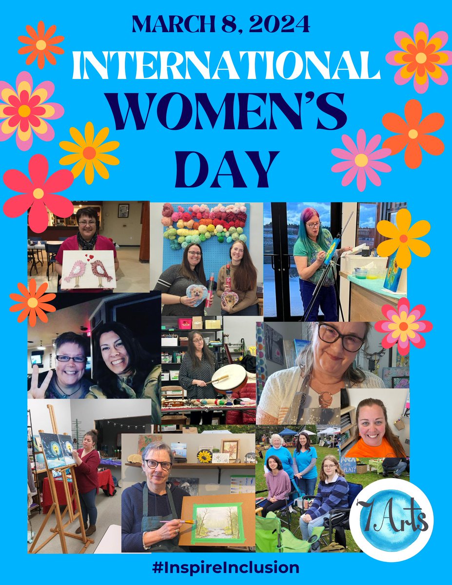 We are so fortunate to have many creative, talented, and inspiring women volunteers and artists working together to help make 7Arts a fun and inclusive community space. Happy International Women's Day!

#InspireInclusion2024