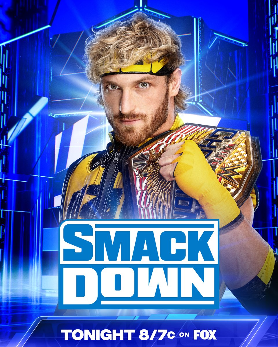 #USChampion @LoganPaul returns to #SmackDown TONIGHT! 

📺 8/7c on @FOXTV