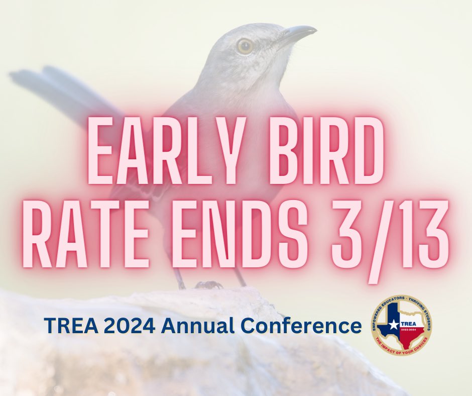 2024 TREA Annual Conference
June 23-26 | Kalahari Round Rock
CE & Board Training for school boards, superintendents, business managers, teachers, all staff. Get registered! Deadlines approaching! Don’t miss out! 
#ruraled #txrea #txlege #education