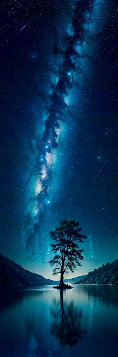 #MidnightMagic #GalacticReflections #UnderwaterWonders #StarryNight #NatureEnchantment #MirrorLake #CelestialBeauty #AI #ArtVolynsky