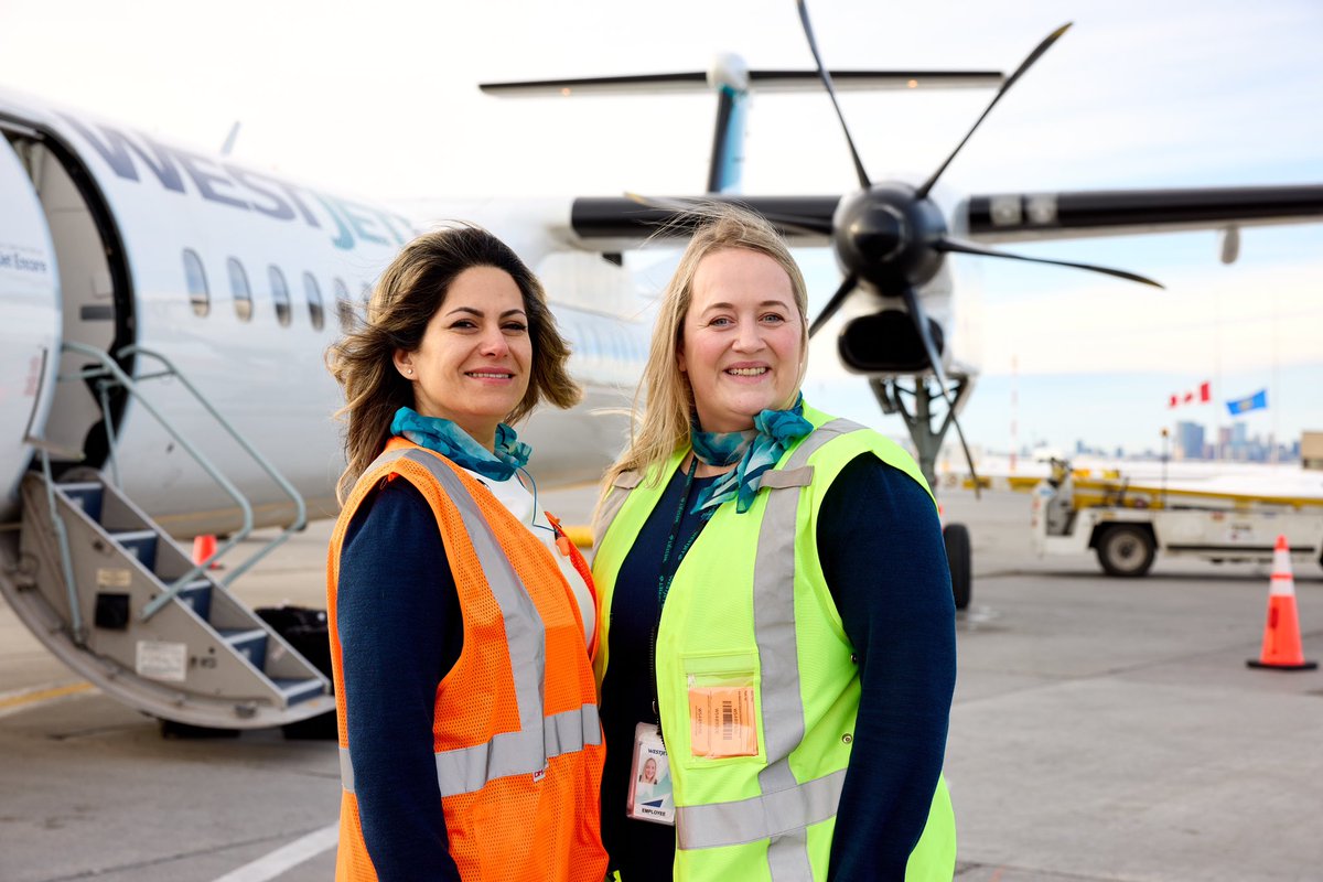 Throughout your travel journey today, we thank our all-female crew from the East to the West coast, who took to the skies and the ground to help you get where you are going on International Women's Day. ✈️ #WestJet #InternationalWomensDay #IWD2024