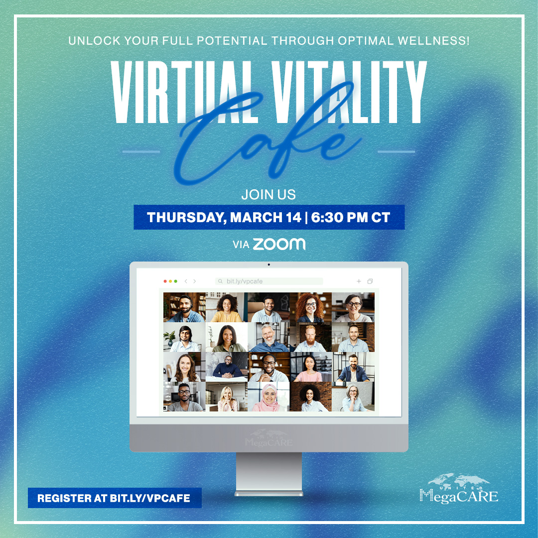 Isn't it time you took a moment to pour into yourself? Boost your well-being and connect with a caring online community at the next Virtual Vitality Café! It’s THIS THURSDAY on March 14 at 6:30 p.m. CT! 💪 ♥️ Sign-up is a breeze at bit.ly/vpcafe