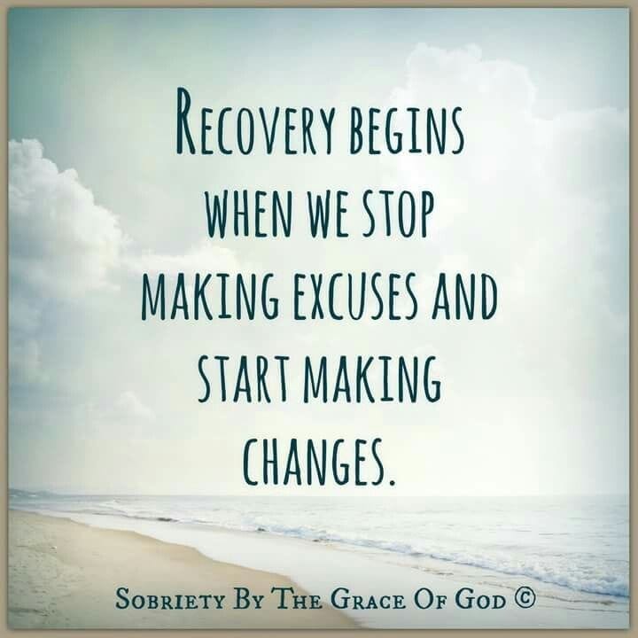 When I decided to stop inventing excuses for my drinking only then I was able to start making changes. Bless and grateful to be sober! #RecoveryPosse