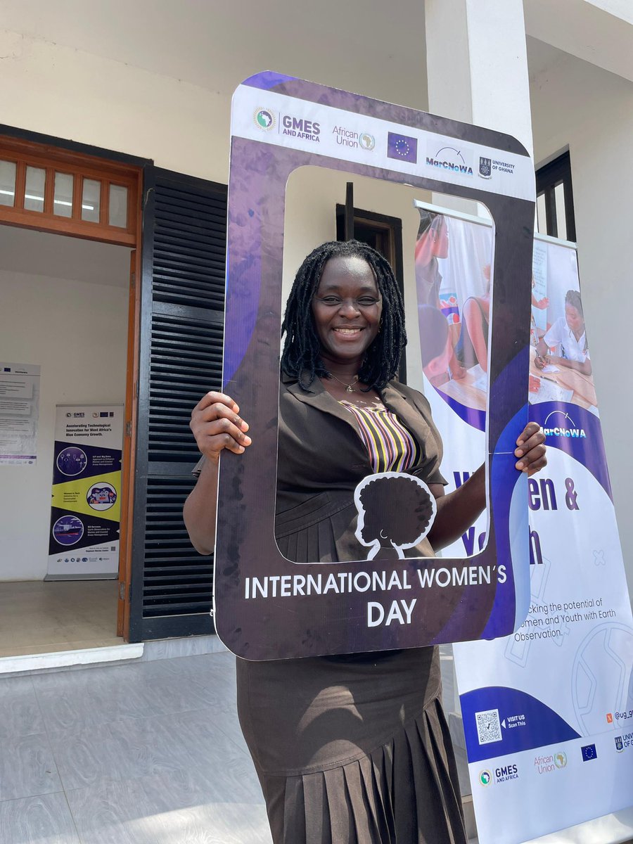 Catch a glimpse of my presence at the Open day Edition of the international women’s day at the Regional Marine Centre here at the university of Ghana, designed to inspire and educate females students and professionals on Earth observation technology and Marine Sciences.