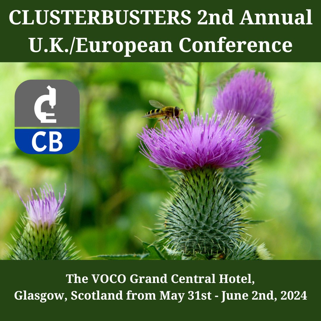 We're counting the days until Clusterbusters 2nd U.K./European Conference! Connect with the cluster community in the vibrant city of Glasgow for a weekend with speakers including neurologists, patients, and caregivers. Register today! cbglasgow2024.planningpod.com