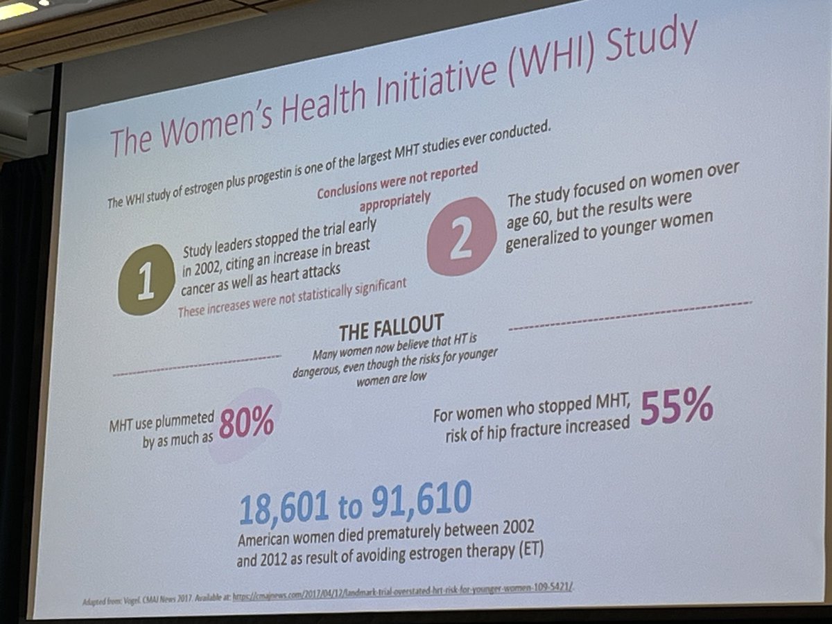 The importance of revisiting the Women’s Health Initiative Hormone Therapy RCT & its enduring impact on menopause management from Michelle Jacobson ⁦@WomensResearch⁩ #whrisym24