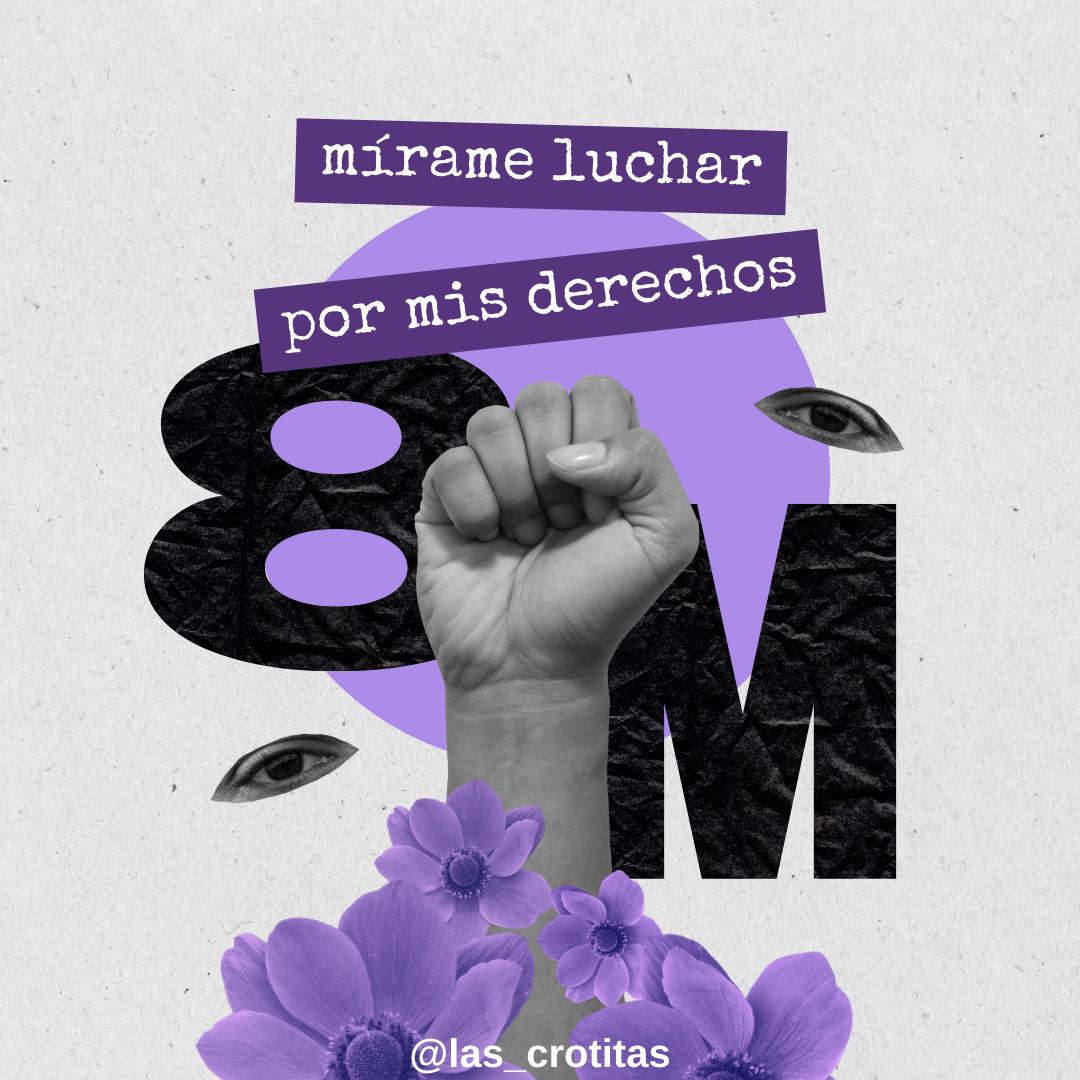 LasCrotitas's tweet photo. Día Internacional de la Mujer ♀️
Hoy no se festeja, se recuerda. Hoy se reivindica la lucha diaria de las mujeres por la igualdad efectiva de derechos 💜
Por ellas, por nosotras, por las que vendrán...
¡¡Qué viva la lucha de las mujeres!! ✊🏼

#InternationalWomensDay 
#NiUnaMenos https://t.co/F1kjTrjoQt