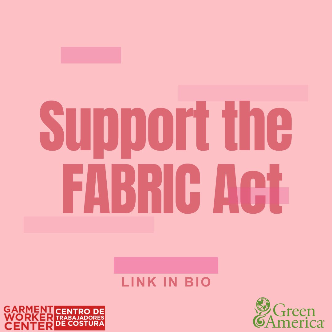 GreenAmerica's tweet photo. Happy International Women's Day! Today, let's celebrate the resilience and dedication of our garment workers. Let's raise awareness about the vital #FABRICact and urge companies to #PayYourWorkers fairly. Take action today https://t.co/5OjYaUe0Vg https://t.co/oXdCoZqdvS