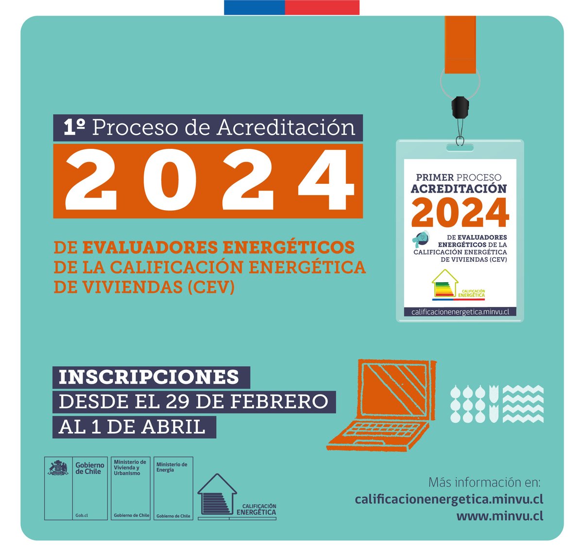 EgresadosULS's tweet photo. 🌟 ¡Atención profesionales del área! ¡Abiertas las postulaciones para el Primer Proceso de Acreditación de Evaluadores Energéticos 2024! 🏡✨
📧 Para consultas, escribe a:
fjacob@minvu.cl
rravanal@minvu.cl https://t.co/FBsJKD28GE