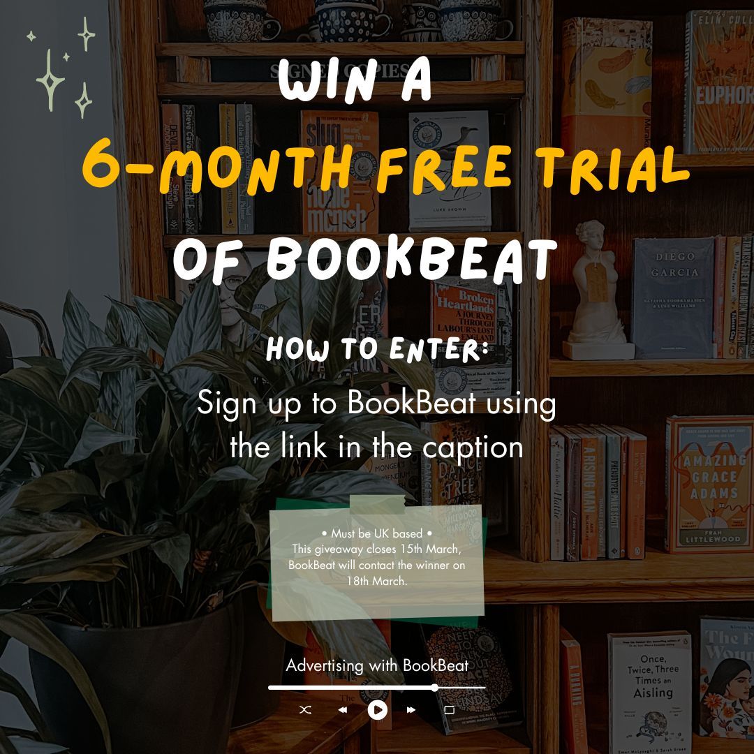 Want to get 6-months of free audiobook listening? I'm running a giveaway with BookBeat, enter using my links! Ireland entry: buff.ly/3P2btP1 Rest of UK entry: buff.ly/3v2GBa7 [advertising with BookBeat]