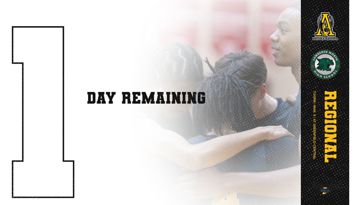 1 Day until Boys' Basketball Regional!
Get your tickets: public.eventlink.com/tickets?t=71707