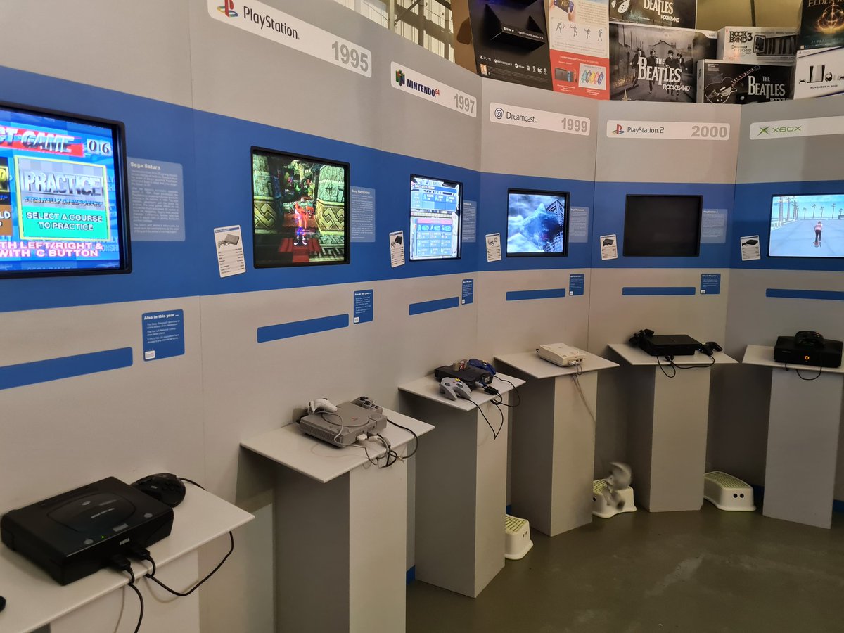 Will_inf's tweet photo. Nothing like seeing all the consoles I used to own as a kid in a museum to make you feel old https://t.co/2aKnf0mXpE