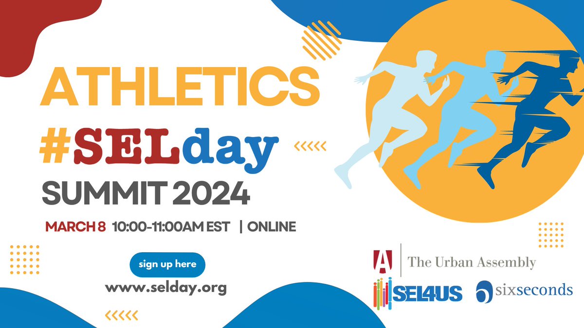 Happening now: "SEL in Athletics: Neglected and Negligent" Explore a 21st-century #SEL/sport psychology model for students, coaches, and parents. #SELday #SELweek #todaysstudents become #tomorrowsleaders. Tune in now: selday.org